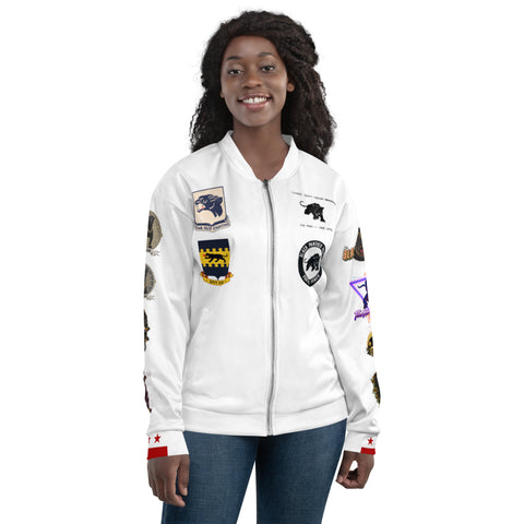 Roots of Black Panther Bomber Jacket White