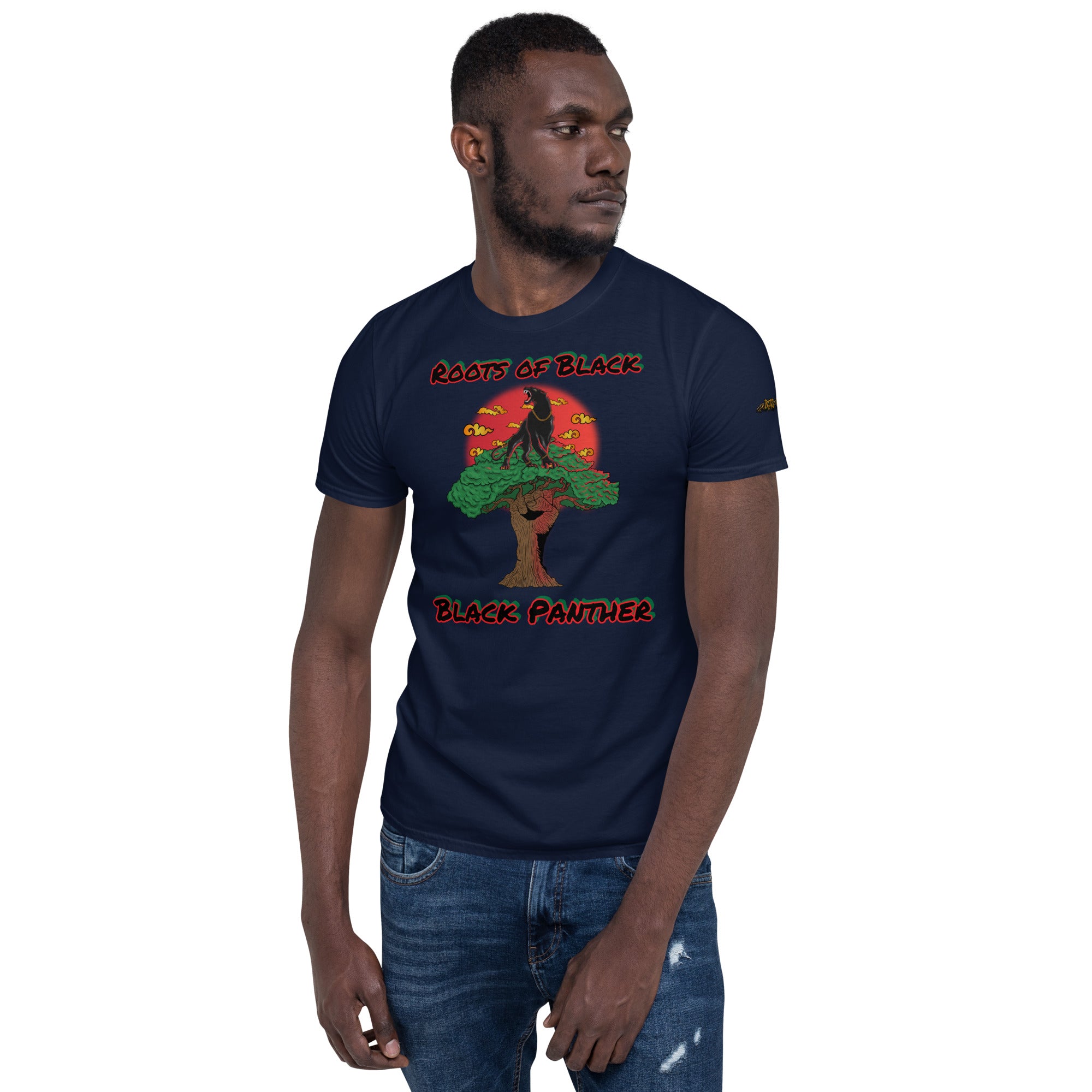BECOME TREE BLACK Tシャツ Roots of Black Tree Black Panther BRG T-Shirt