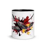 Red Tail Mug with Color Inside - Roots of Black