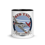 Red Tail Squadron Mug with Color Inside - Roots of Black