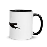 Black Cheetah Mug with Color Inside - Roots of Black