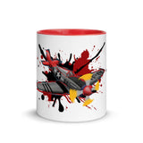 Red Tail Mug with Color Inside - Roots of Black