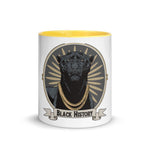 Black History Black Panther CU Mug with Color Inside - Roots of Black