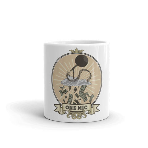 One Mic White Glossy Mug - Roots of Black