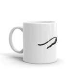 Black Cheetah White glossy mug - Roots of Black