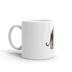 Black Lion White glossy mug - Roots of Black