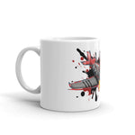 Red Tail White Glossy Mug - Roots of Black