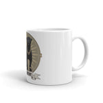 Black History Black Panther White glossy mug - Roots of Black