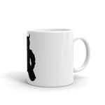 Yaskue Noir Samurai White Glossy Mug - Roots of Black