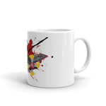 Red Tail White Glossy Mug - Roots of Black