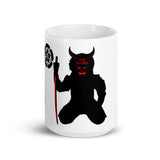 Yaskue Noir Samurai White Glossy Mug - Roots of Black