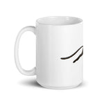 Black Cheetah White glossy mug - Roots of Black