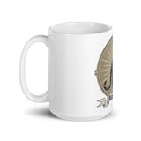 Black History Black Panther White glossy mug - Roots of Black