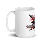 Red Tail White Glossy Mug - Roots of Black