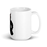 Yaskue Noir Samurai White Glossy Mug - Roots of Black