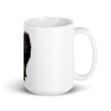 Black Lion White glossy mug - Roots of Black